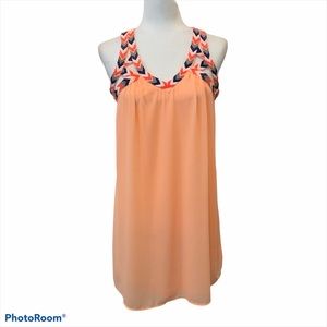 Ya Los Angeles Flowy Sundress Braided Straps Sz S